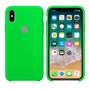 Capa de silicone para iPhone/iphone Xs max uran verde