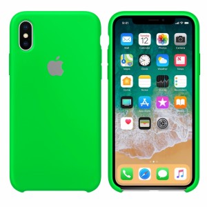 Capa de silicone para iPhone/iphone Xs max uran verde