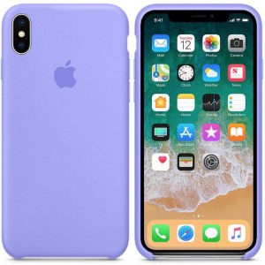  Coque en silicone pour iPhone/iPhone Xs max violet lilas