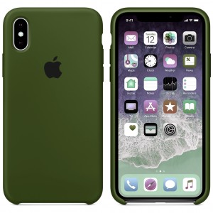 Silicone case for iPhone/iphone Xs max virid khaki