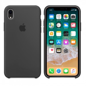 Capa de silicone para iPhone/iphone XR cinza carvão cinza grafite