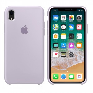 Capa de silicone para iPhone/iphone XR lavanda lavanda