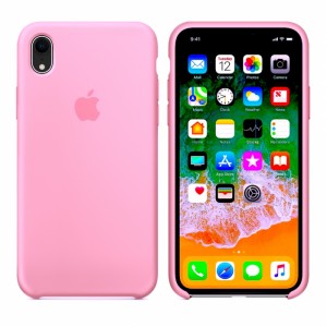 Capa de silicone para iPhone/iphone XR rosa rosa