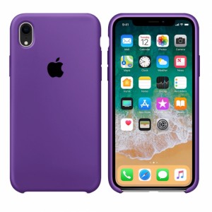  Silikonowe etui do iphone/iphone XR fioletowo-fioletowe