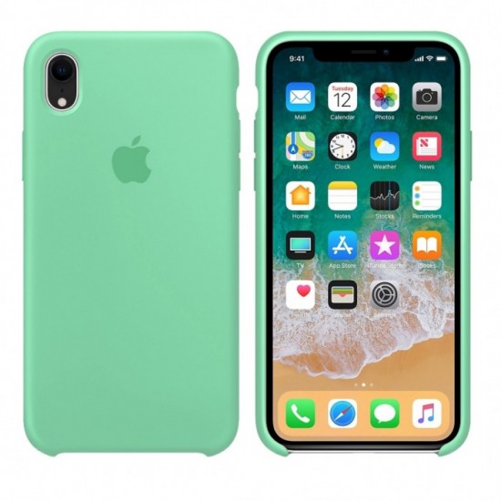 Funda de silicona para iPhone/iphone XR lanza menta menta-952725038--Gadgets y accesorios