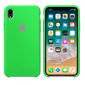 Силиконовый чехол на айфон/iphone XR uran green уран зеленый
