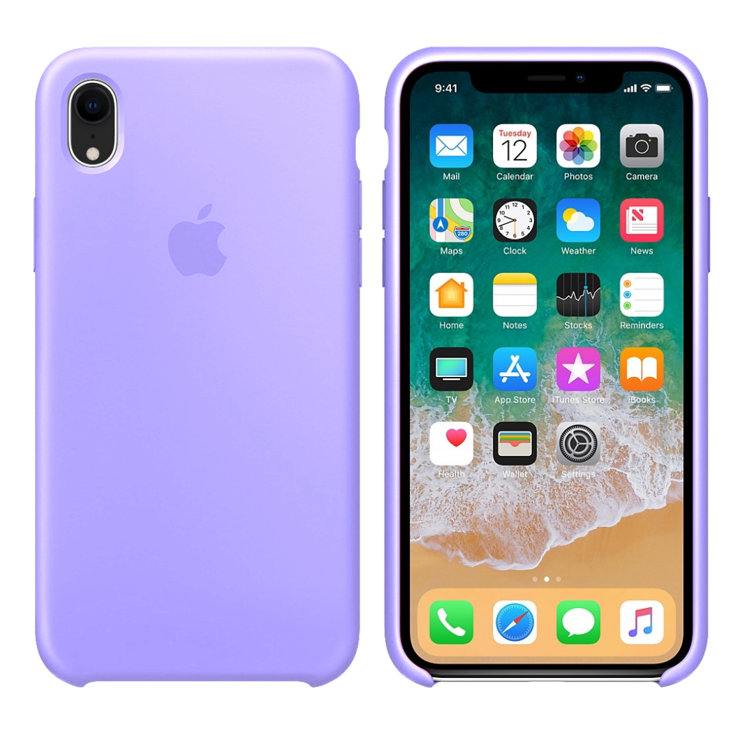 Silicone case for iPhone iphone XR violet lilac