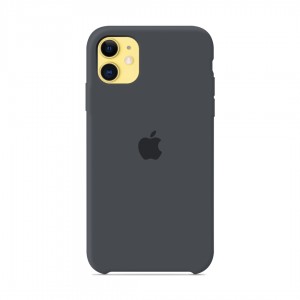 Silicone case for iPhone / iphone 11 charcoal grey graphite grey