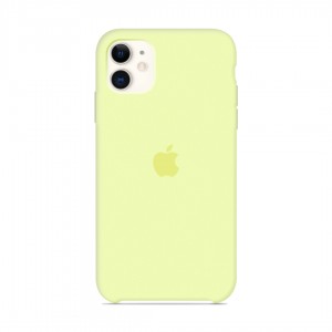 Silicone case for iPhone / iphone 11 mellow yellow yellow