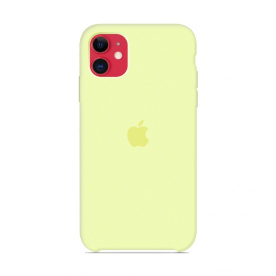 Coque en silicone pour iPhone/iPhone 11 mellow jaune jaune-952725045--Gadgets et accessoires