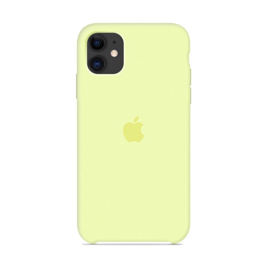 Siliconen hoesje voor iPhone/iphone 11 zachtgeel geel-952725045--Gadgets en accessoires