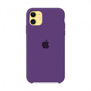 Silicone case for iPhone / iphone 11 purple purple