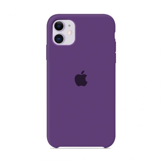 Coque en silicone pour iphone/iphone 11 violet violet-952725048--Gadgets et accessoires