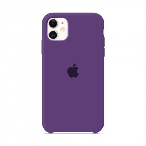 Silicone case for iphone/iphone 11 purple purple