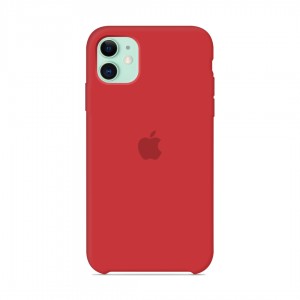 Silicone case for iPhone / iphone 11 red red