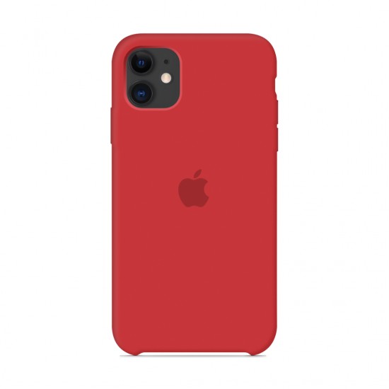 Coque en silicone pour iphone/iphone 11 rouge rouge-952725049--Gadgets et accessoires