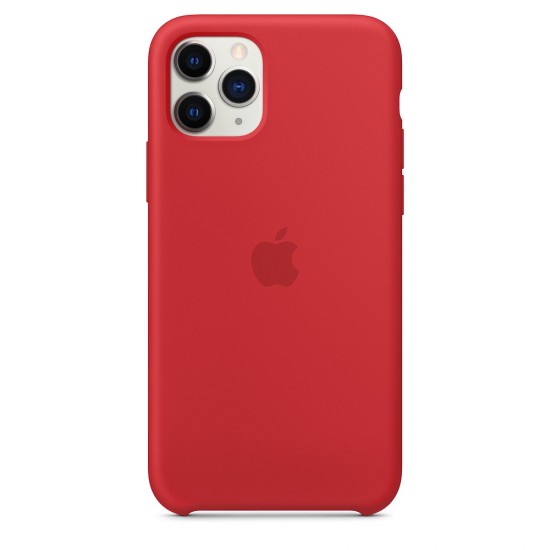 Funda de silicona para iPhone/iphone 11 Pro rojo rojo-952725050--Gadgets y accesorios