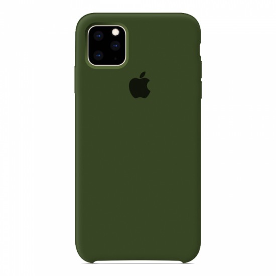 Coque en silicone pour iPhone/iPhone 11 Pro virid kaki-952725054--Gadgets et accessoires