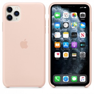 Capa de silicone para iPhone/iphone 11 Pro Max rosa areia rosa areia