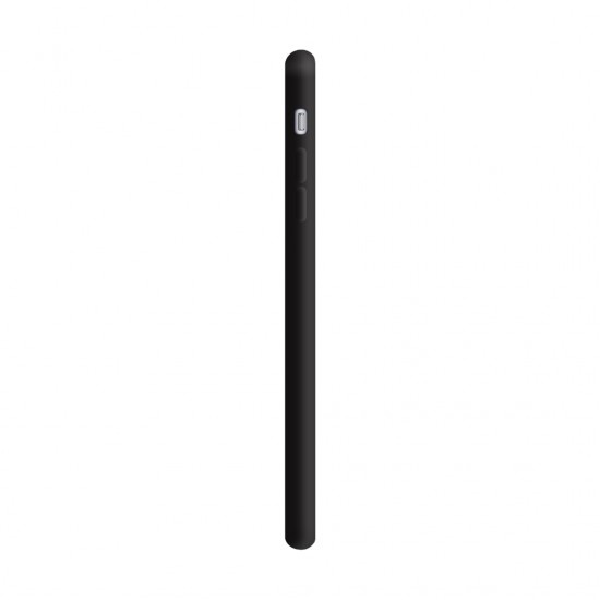 Coque en silicone pour iPhone/iPhone 6\6S noir noir + verre de protection en cadeau-952725060--Gadgets et accessoires