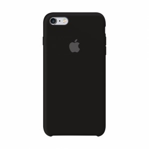 Funda de silicona para iPhone/iphone 6\6S negra negra + cristal protector de regalo