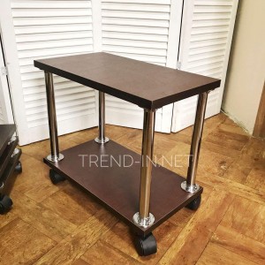 Bookcase in wenge color. pedicure trolley