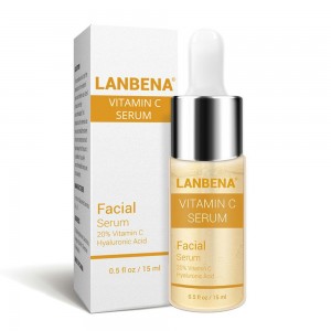 Lanbena vitamina C suero brillo suero crema Caracol removedor de pecas desaparecer manchas oscuras anti-envejecimiento