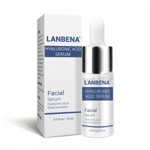 Lanbena suero facial ácido Hialurónico secreción Caracol tratamiento del acné anti-Aning Litorina