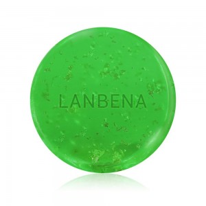 Lanbena 24 K ouro artesanal sabão com óleo essencial da árvore do chá para Limpeza Facial Acne Tratamento Cravo Removedor