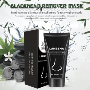 Masker voor het verwijderen van mee-eters Lanbena, acne, acnebehandeling, poriënreiniging, neus peeling