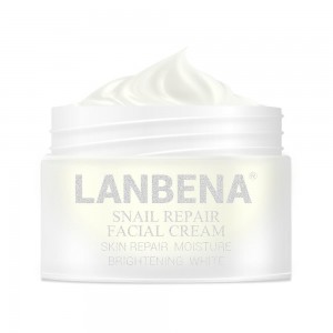 Crema facial de día antiarrugas Lanbena Caracol anti envejecimiento hidratante reafirmante cuidado de la piel 30g