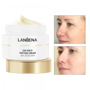 Lanbena peptide anti-wrinkle cream, for face, anti-aging skin, collagen, hyaluronic acid, snail cream