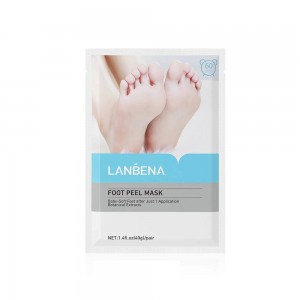 Peeling for the feet with lavender Lanbena affecting removes dead skin for 2-7 days, foot mask