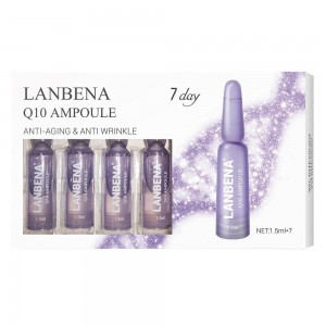 Lanbena Coenzyme Q10 Ampoule Anti-âge Lifting Raffermissant Hydratant Nourrissant Anti-Rides Beauté en 7 Jours