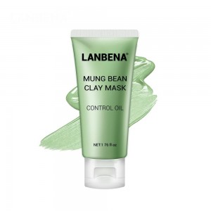 Lanbena clay mask reduces traces of post acne nourishing deep cleansing oil control purify pores remove fat skin care