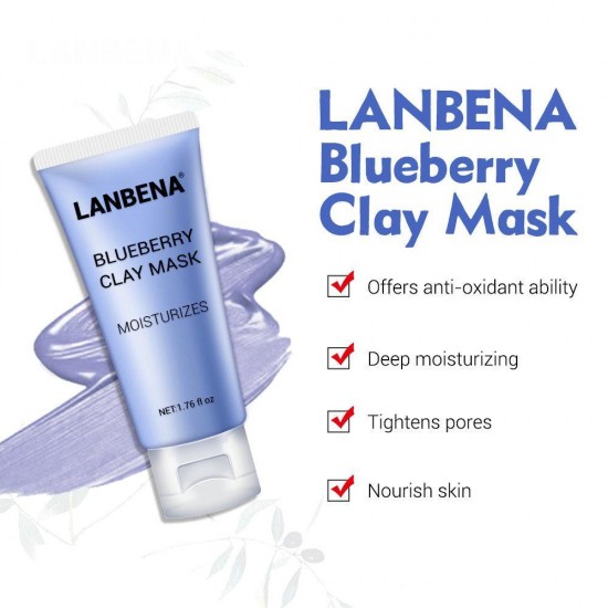 Lanbena Pigeon Facial Clay Mask Odświeżająca przeciwzmarszczkowa Głębokie oczyszczanie Usuwanie oleju Zmniejszanie porów Odżywianie-952732819-Lanbena-Piękno i zdrowie. Wszystko dla salonów kosmetycznych
