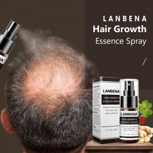 Спрей для росту волосся Lanbena, для запобігання облисіння, зміцнення волосся, проти випадіння волосся, живлення коріння