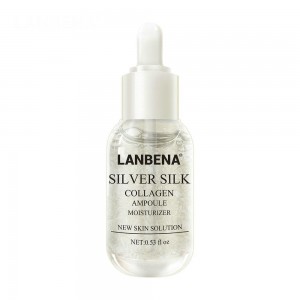 Silber Seide Kollagen Ampulle Lanbena Straffende Poren Serum Reparatur Revitalisierende Feuchtigkeitsspendende Pflegende Anti-Aging Hautpflege