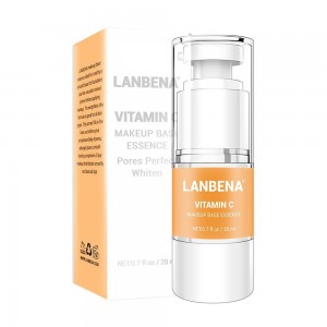 Makeup base with vitamin C Lanbena facial serum tightens pores primer oil control