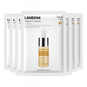 Mascarilla facial blanqueadora hidratante con vitamina C Lanbena 1 PC