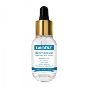 Sérum à l'acide hyaluronique 40 ml Lanbena lisse ridules hydratant traitement de l'acné rétrécissement des Pores soins de la peau