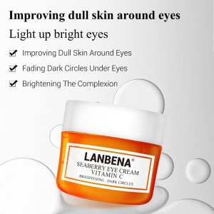  Crème contour des yeux à l'argousier Lanbena éclaircissante, éclaircit les cernes et élimine les poches anti-rides anti-âge raffermissant anti-?dème