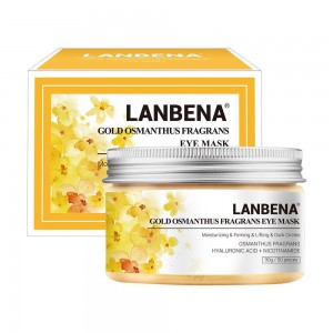 Patches under the eyes with osmanus lanbena Gold eye mask removes dark circles bags wrinkles 50pcs