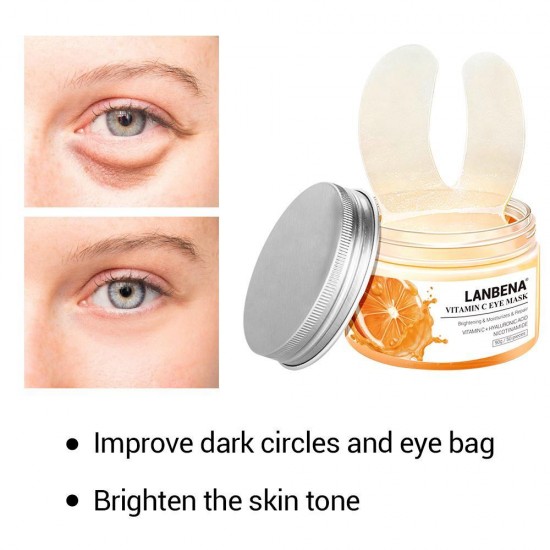 Parches para los ojos con vitamina C Lanbena Eye Mask 50pcs-952732868-Lanbena-Belleza y salud. Todo para salones de belleza