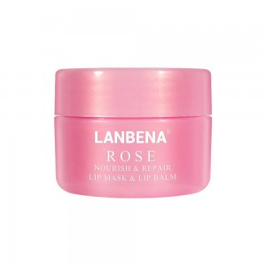 Lanbena lip balm, restoration, moisturizing, nutrition, with rose extract