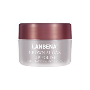 Exfoliante de labios, bálsamo Lanbena, máscara de labios, azúcar de caña, jojoba, huesos de uva, manteca de karité, Exfoliar la piel muerta de los labios