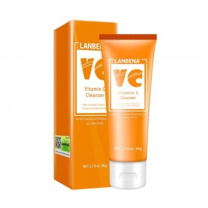 Lanbena facial cleanser collagen, silk, vitamin C, face care