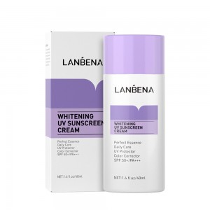 Protetor solar branqueamento Proteção UV Lanbena whitening uv protetor solar creme