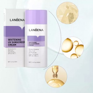 Cолнцезащитный крем отбеливающий защита от УФ Lanbena whitening uv sunscreen cream
