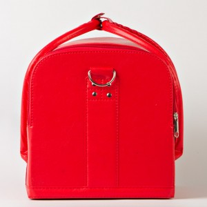 Case for beauty masters, Matt red. Cosmetic case